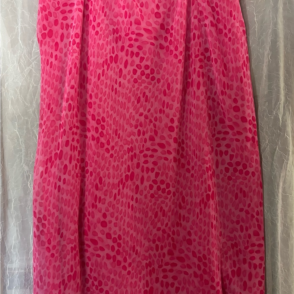 Pink Patterned Women's Skirt